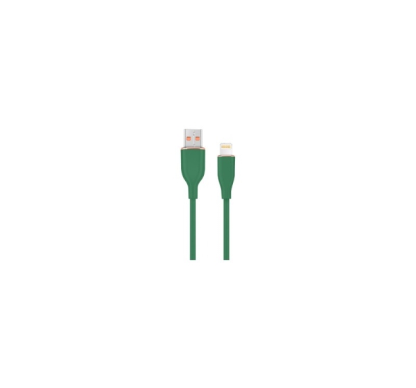 Kabelis Gembird Premium silicon USB-A Male - 8-pin Male 1.5m Green