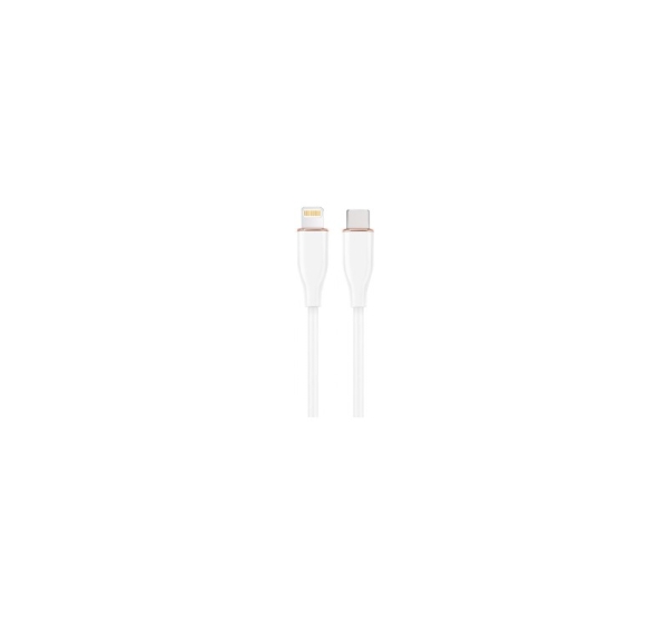 Kabelis Gembird Premium silicon 8-pin Male - USB Type-C Male 1.5m White