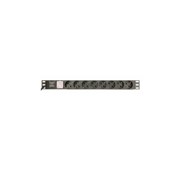 Gembird Power Distribution Unit PDU 8 Schuko Sockets 1U 16A 3 m