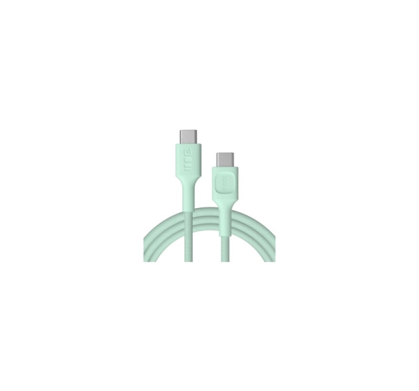 Kabelis Green Cell PowerStream USB Type-C Male - USB Type-C Male 100W Mint Green 0.3m