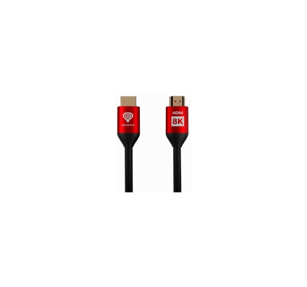 Kabelis Genesis HDMI Male - HDMI Male 3m 8K  PS4 / PS5 Red