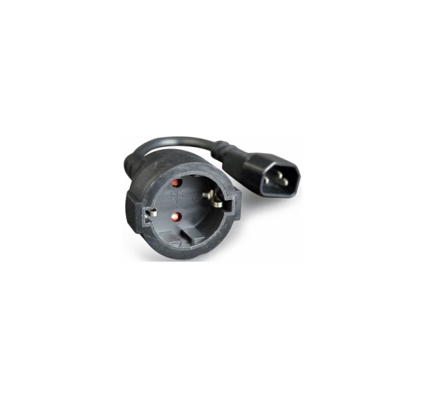Kabelis-Pāreja Gembird Power adapter kab C14 input and Schuko output
