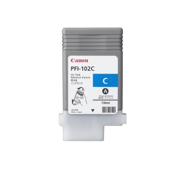 Canon PFI-102C ink cartridge, cyan