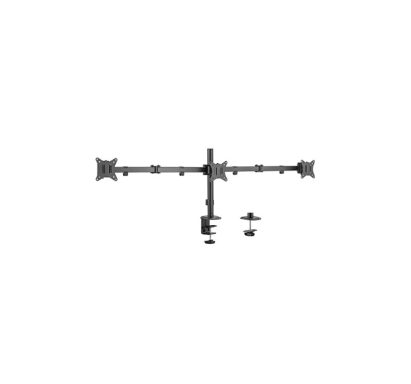 Triple-Monitor 17"-27" Desk Mount