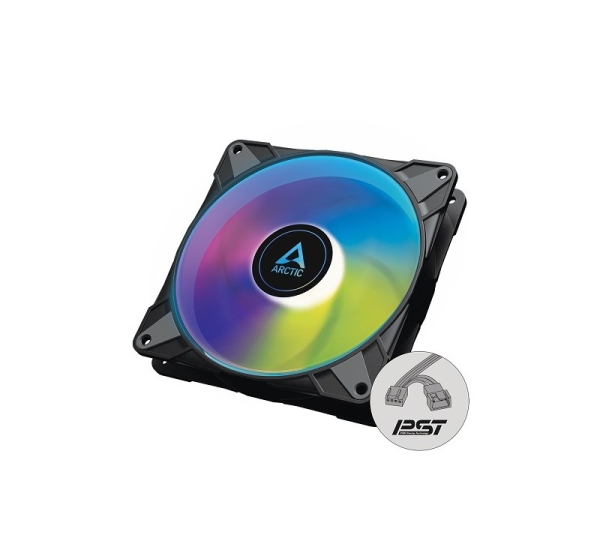 ARCTIC P14 PWM PST A-RGB Semi-Passive Case Fan, 4-pin, 140mm, Black
