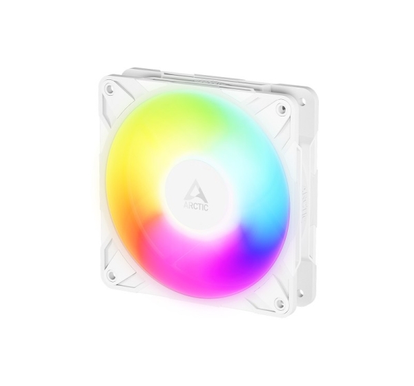 ARCTIC P12 PRO Reverse PWM PST A-RGB High-Performance PWM Fan, 4-pin, 120 mm (White)