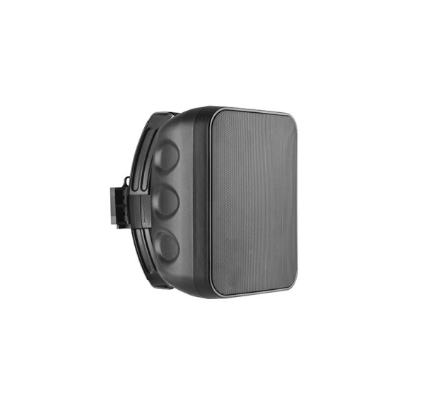 Wall Speaker, 60W, 6.5", Two-Way, Black, Weather-Resistant