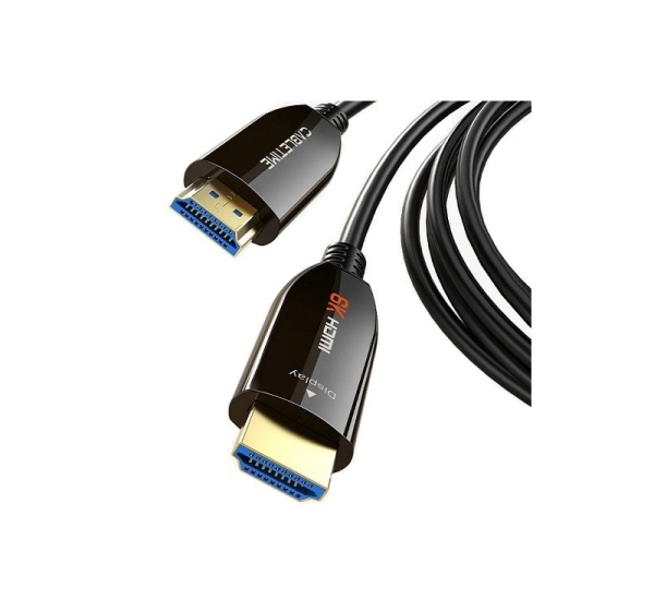 Active Fiber Optical Cable HDMI 2.1, 8K, 60Hz, 20m, 48Gbps, gold-plated