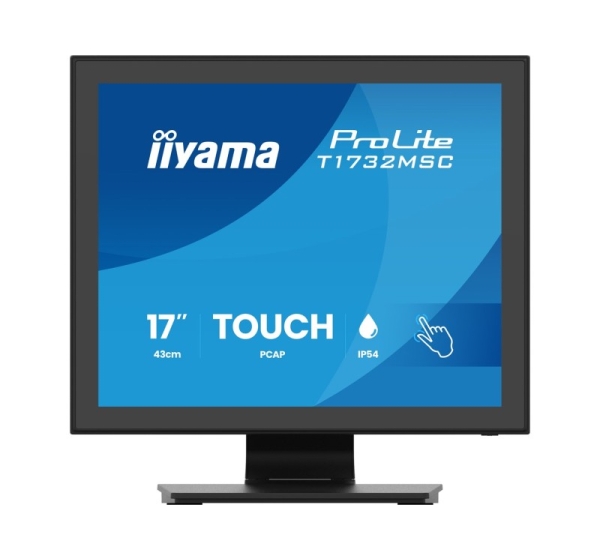 iiyama ProLite T1732MSC-B2S computer monitor 43.2 cm (17") 1280 x 1024 pixels SXGA LED Touchscreen Black
