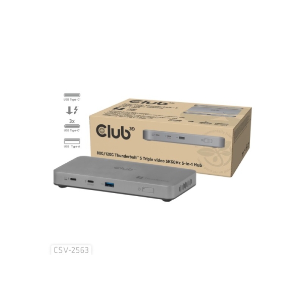 I/O HUB THUNDERBOLT 5IN1/180W CSV-2563 CLUB3D