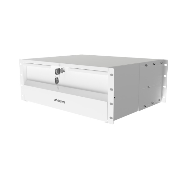 Lanberg AK-2004-S | 19" Drawer 4U, max load capacity up to 90 kg, 4 point assembly | 48.26 x 36 x 17.6 cm | Gray