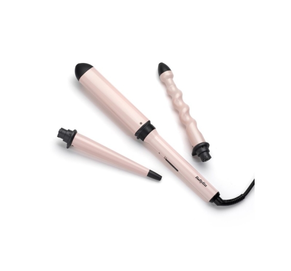 BaByliss Curl & Wave Trio Curling iron Warm Black, Pink 58 W 98.4" (2.5 m)