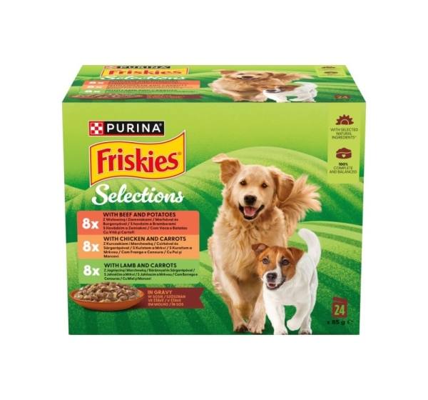 PURINA Friskies in sauce - wet dog food - 24x85g