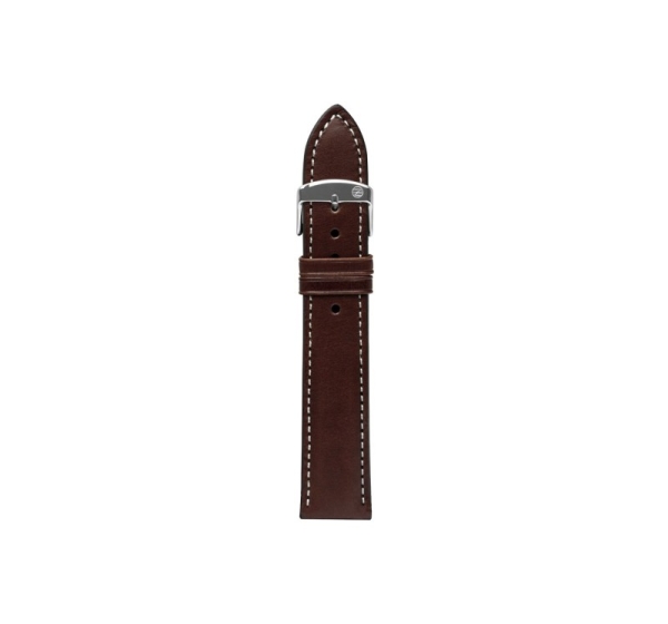 Leather strap brown 22 mm