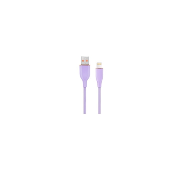Kabelis Gembird Premium silicon USB-A Male - 8-pin Male 1.5m Violet