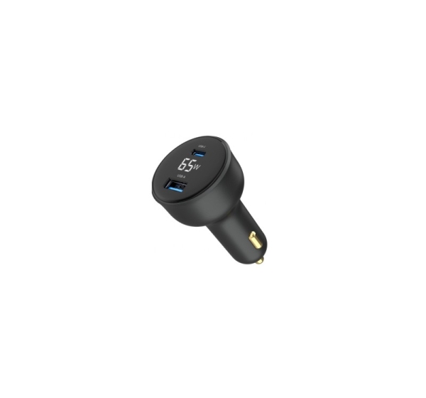 Auto lādētājs Gembird 2-port USB Car Fast Charger 65W Black