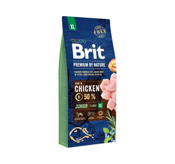 BRIT Premium by Nature Junior XL Chicken - dry dog food - 15 kg