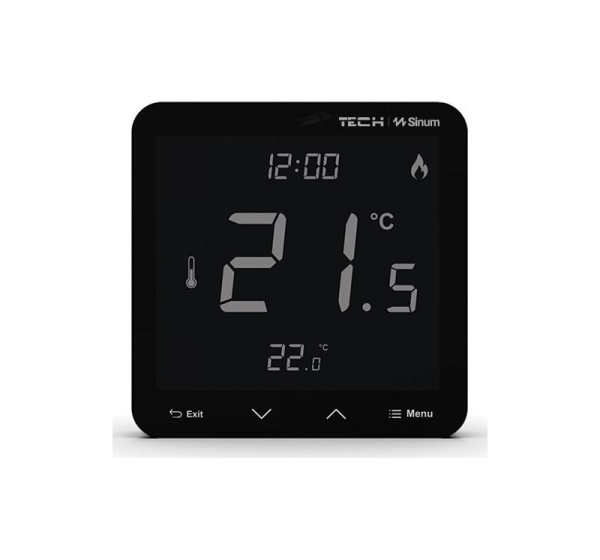 Wired room thermostat black R-S3