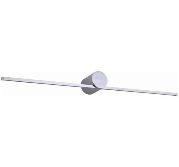 wall LED light modern slim L IP44 chrome