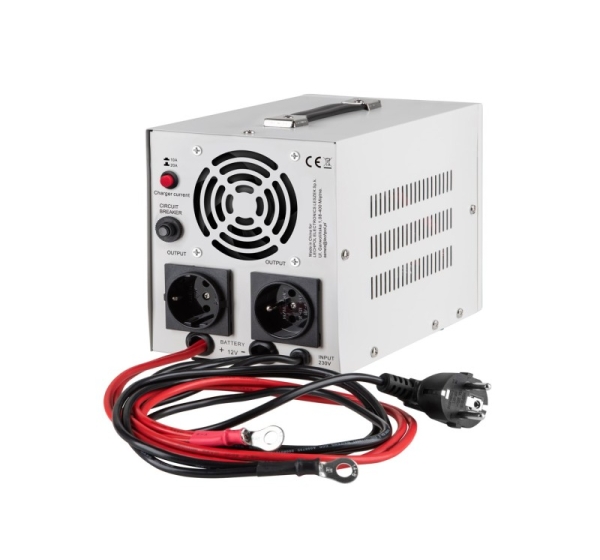 KEMOT PROsinus-1000 emergency power supply unit – a pure sine wave inverter with a 12V charging function, 230V, 1000VA/700W