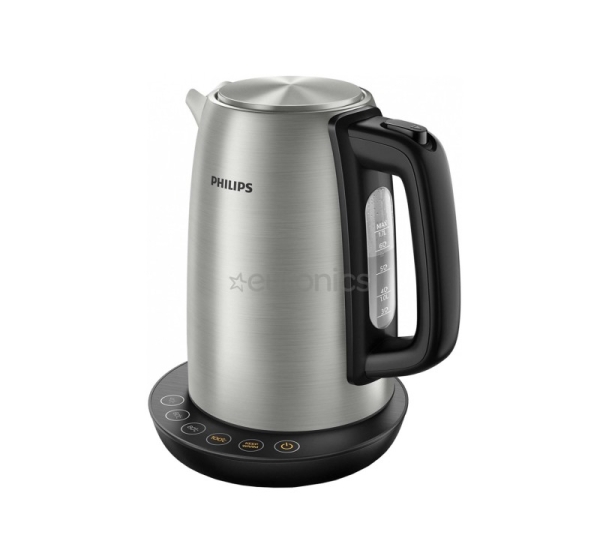 Philips Avance Collection, temperatūras regulācija, 1.7 L, pelēka/melna - Tējkanna