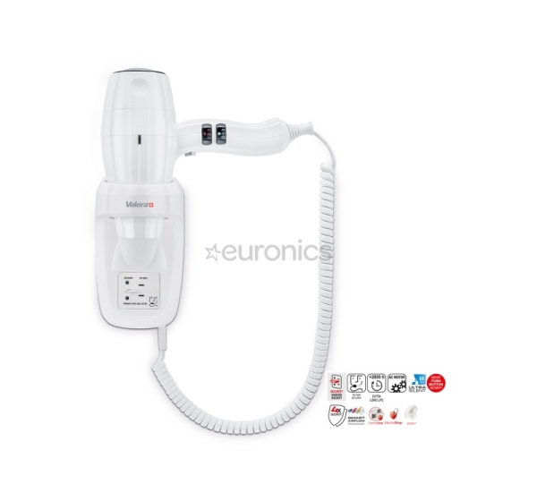 Valera Silent Jet PROTECT 2000 Shaver, 2000 Вт, белый - Настенный фен