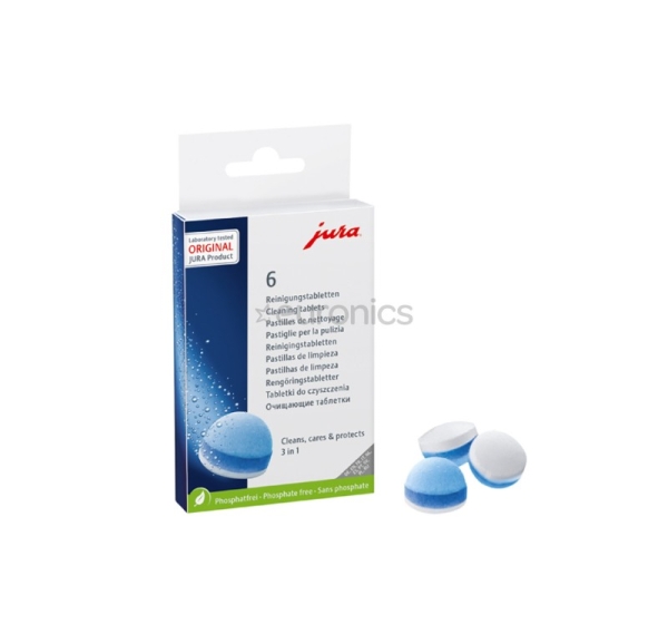 JURA, 6 шт. - Трехфазные таблетки для очистки