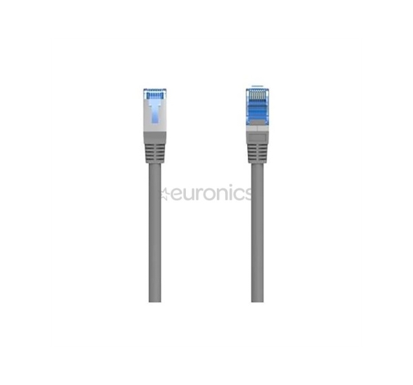 Кабель Hama Ethernet, CAT-6, 1 Гбит/с, экранирование F/UTP, 30 м, серый - Сетевой кабель