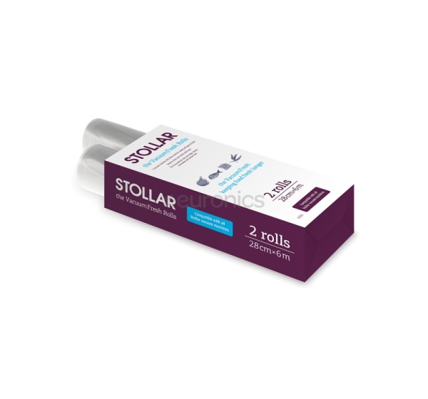 Stollar VacuumFresh, 28 см x 6 м, 2 шт. - Рулоны для вакуумного упаковщика