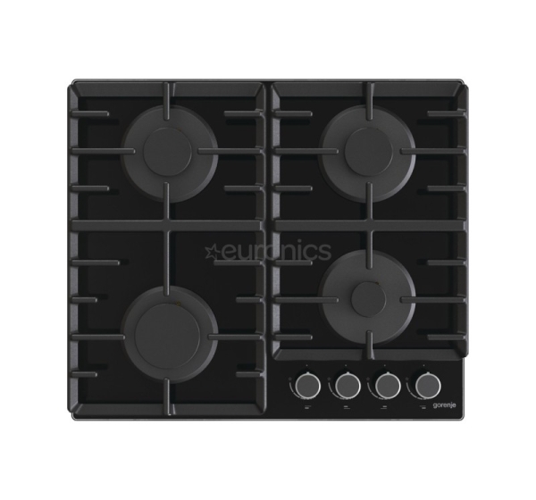 Gorenje, width 60 cm, black - Built-in Gas Hob