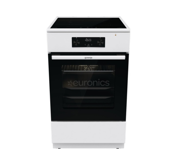 Gorenje, 70 л, ширина 50 см, белый - Индукционная плита с электрической духовкой