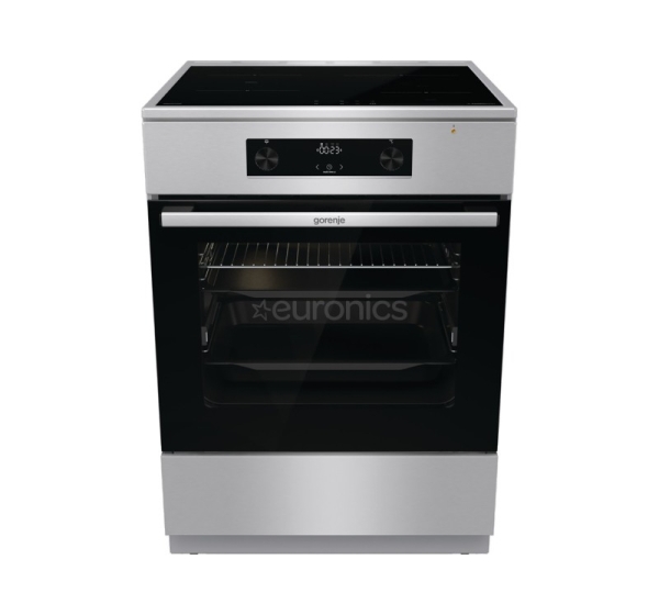 Gorenje, 71 L, width 60 cm, inox - Induction cooker with electric oven