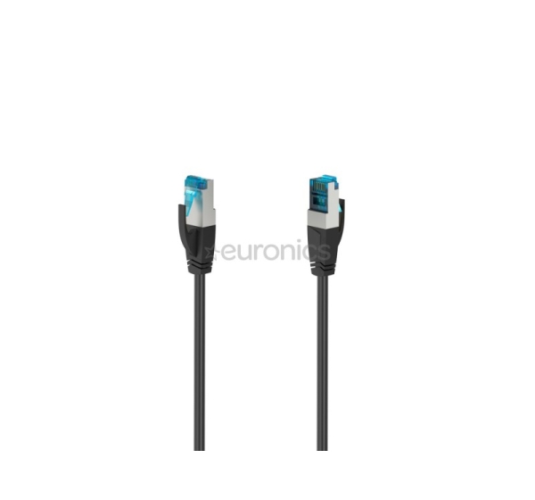 Кабель Hama Ethernet, CAT 6a, 10 Гбит/с, 0,25 м, черный - Сетевой кабель