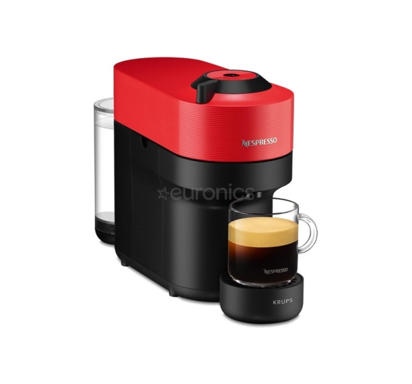 Krups Nespresso Vertuo Pop, sarkana - Kapsulu kafijas automāts