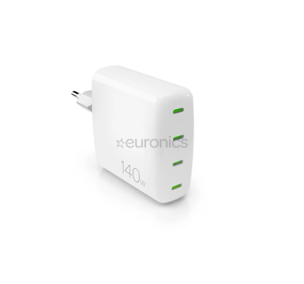 Puro MiniPro Gan Wall Charger, 140 W, balta - Lādētājs