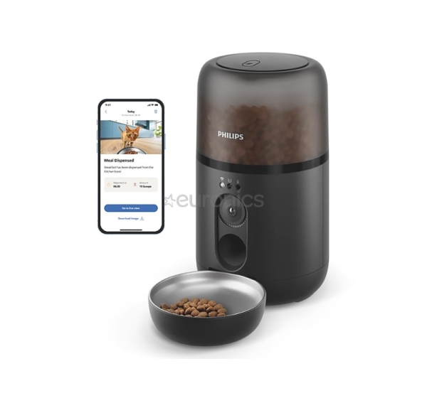 Philips 5000 Series, 4,5 л, темно-серый - Умная кормушка для домашних животных с камерой