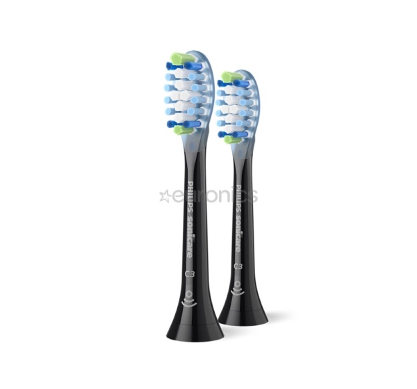 Philips Sonicare Premium Plaque Defence, 2 gab., melna - Uzgaļi elektriskajai zobu birstei