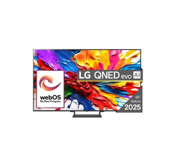 LG QNED93 evo AI, 65'', 4K UHD, QLED, Mini LED, black - TV