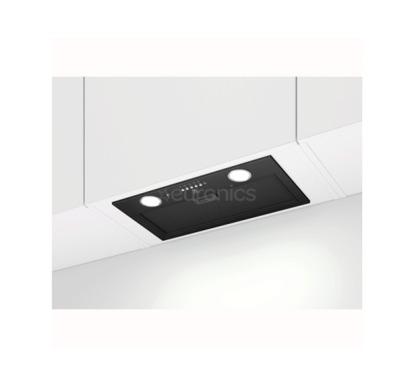 Electrolux, 600 m³/h, platums 53 cm, melna - Iebūvējams tvaika nosūcējs