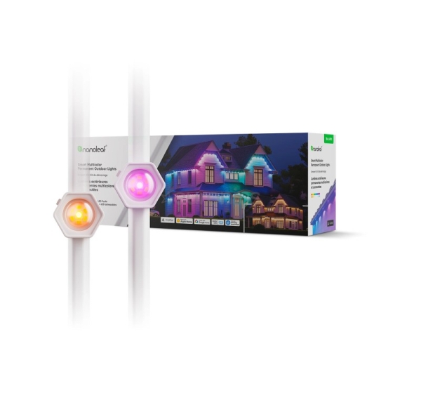 Nanoleaf Smart Multicolor Permanent Outdoor Lights, sākuma komplekts, 15 m, RGB, balta - Viedās LED gaismas