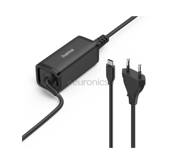 Hama, USB-C, 5-20 V, 65 W, black - Notebook power supply unit