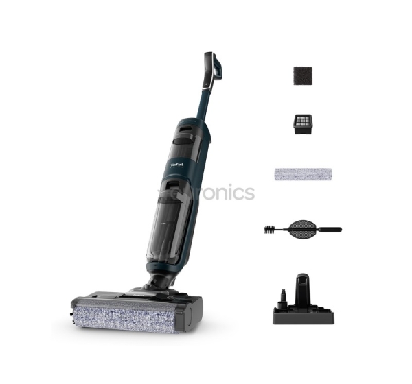 Tefal X-Clean 2, 2-in-1, сухая и влажная уборка, зеленый - Беспроводное устройство для уборки твердых полов