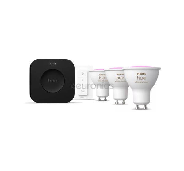 Philips Hue White & Color Ambiance starter kit, GU10, 3 gab. - Viedās gaismas starta komplekts