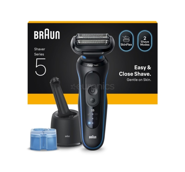Braun Series 5, Wet & Dry, black/blue - Shaver