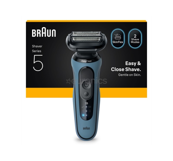 Braun Series 5, Wet & Dry, zila - Skuveklis