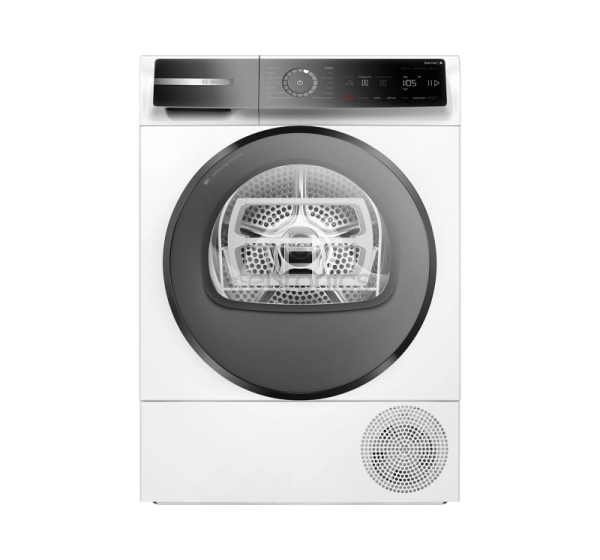 Bosch, Series 8, 9 kg, dziļums 61.3 cm, balta - Veļas žāvētājs