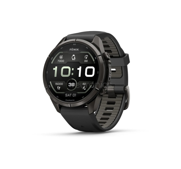 Garmin Fenix 9 Pro, 43 mm, inReach, black titanium, black / pebble grey - Sports watch