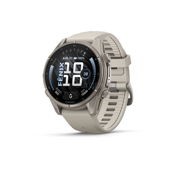 Garmin Fenix 9, 43 mm, titāna, gaiši pelēka - Viedpulkstenis