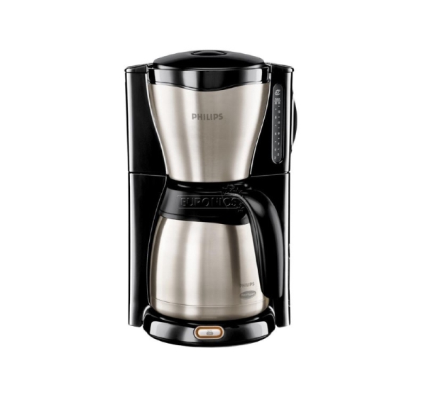Philips, water tank 1.2 L, black/inox - Coffee maker