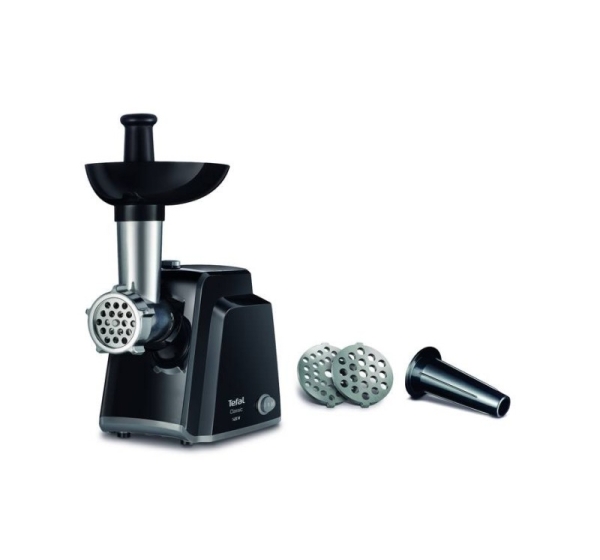 Tefal NE105838 mincer 1400 W Black, Stainless steel